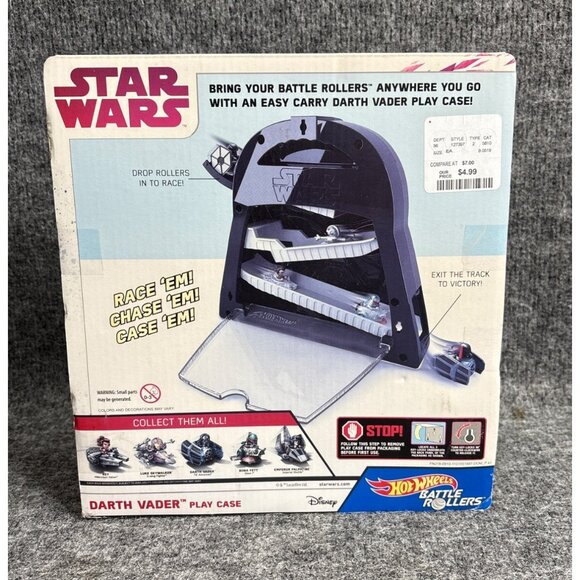 Star Wars Hot Wheels Battle Rollers Darth Vader Play Case - Picture 4 of 7
